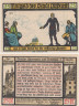  Бона. Германия. Пёснек 25 пфеннигов 1921 год. Серия - Гёте, выпуск 1. Нотгельд. (XF) 