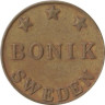  Швеция. Жетон игровой Bonik. 