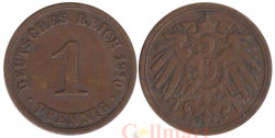 Германская империя. 1 пфенниг 1910 год. (A)