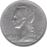  Реюньон. 5 франков 1955 год. Марианна. 