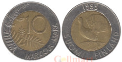 Финляндия. 10 марок 1995 год. Глухарь.