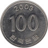  Южная Корея. 100 вон 2003 год. 