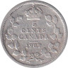  Канада. 5 центов 1907 год. Король Эдуард VII. 