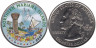  США. 25 центов 2009 год. Квотер Северных Марианских островов. цветное покрытие (D). 
