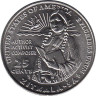  США. 25 центов 2024 год. 15-я монета. Американские женщины - Зиткала-Ша. (D) 