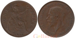 Великобритания. 1 пенни 1936 год.
