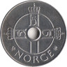  Норвегия. 1 крона 1999 год. Птица в винограднике. 