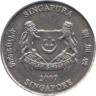  Сингапур. 20 центов 2007 год. Каллиандра. 