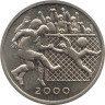  Бельгия. Памятный жетон 2000 год. Чемпионат Европы по футболу 2000. 