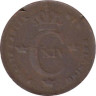  Швеция. 1/6 скиллинга банко 1836 год. Король Карл XIV Юхан. 