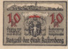  Бона. Германия. Растенберг 10 пфеннигов 1921 год. Нотгельд. (VF) 