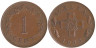  Мальта. 1 цент 1977 год. Георгиевский крест. 