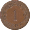  Мальта. 1 цент 1977 год. Георгиевский крест. 