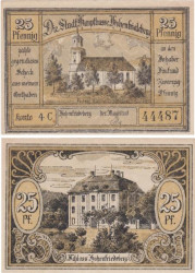 Бона. Германия (Польша). Гогенфридберг (Добромеж) 25 пфеннигов без года (серия 4 С). Нотгельд. (XF)