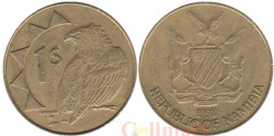 Намибия. 1 доллар 1998 год. Орёл-скоморох.