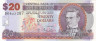  Бона. Барбадос 20 долларов 2007 год. Самуэль Джексон Прескод. (Пресс) 