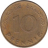  ФРГ. 10 пфеннигов 1980 год. (F) 