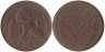  Бельгия. 2 сантима 1905 год. DER BELGEN 