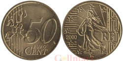 Франция. 50 евроцентов 2000 год. Сеятельница.