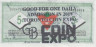  Бона. Канада 5 центов 2014 год. Канадский купон на шины с надпечаткой. Для одного ежедневного посещения toronto coin expo 2018 ( AU) 