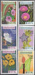 Набор марок. Ливия. Цветочный выпуск. 6 марок.