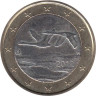  Финляндия. 1 евро 2012 год. Два лебедя. 