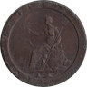  Великобритания. 1 пенни 1797 год. Сидящая Британия. 