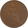  Великобритания. 1 пенни 1928 год. 