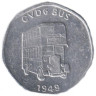  Великобритания. Национальный транспортный токен 20 пенсов. CVD6 BUS 1949. 