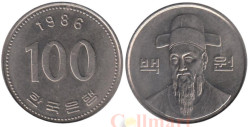 Южная Корея. 100 вон 1986 год.
