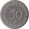  ФРГ. 50 пфеннигов 1976 год. (J) 