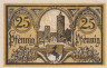  Бона. Германия. Йютербог 25 пфеннигов 1920 год. Нотгельд. (VF) 