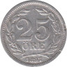  Швеция. 25 эре 1897 год. Король Оскар II. 