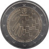  Португалия. 2 евро 2015 год. 150 лет Португальскому Красному кресту. 