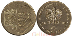 Польша. 2 злотых 2001 год. Польские путешественники - Михал Седлецкий (1873-1940).