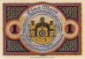  Бона. Германия. Оснабрюк 1 марка 1921 год. Нотгельд. (XF) 
