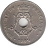  Бельгия. 10 сантимов 1902 год. (Belgique) 