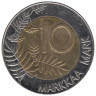  Финляндия. 10 марок 1996 год. Глухарь. 