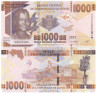  Бона. Гвинея 1000 франков 2022 год. Женщина. (Пресс) 