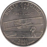  США. 25 центов 2001 год. Квотер штата Северная Каролина. (P) 