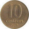  Аргентина. 10 сентаво 2008 год. 