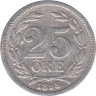  Швеция. 25 эре 1898 год. Король Оскар II. 