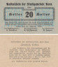  Бона. Австрия. Хорн 20 геллеров 1920 год. Нотгельд. (XF) 
