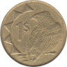  Намибия. 1 доллар 2006 год. Орёл-скоморох. 