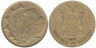  Намибия. 1 доллар 2006 год. Орёл-скоморох. 