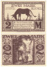  Бона. Германия. Падерборн 2 марки 1921 год. Нотгельд. (XF) 