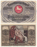  Бона. Германия. Брауншвейг 50 пфеннигов 1921 год. Шут и дама. Нотгельд. (XF) 