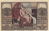  Бона. Германия. Брауншвейг 50 пфеннигов 1921 год. Шут и дама. Нотгельд. (XF) 