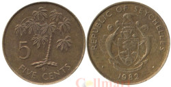 Сейшельские острова. 5 центов 1982 год. Растение Маниок.