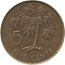  Сейшельские острова. 5 центов 1982 год. Растение Маниок. 
